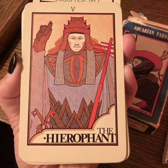 Vintage 1970 The Fool Aquarian Tarot Cards 78 Piece Complete Set Cards - Picture 7 of 8